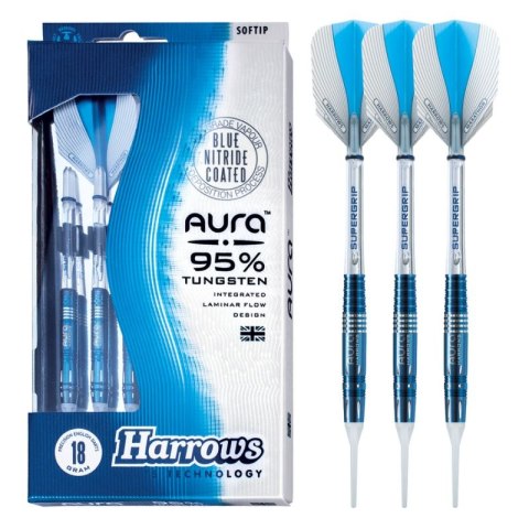 Rzutki Harrows Aura 95% Softip HS-TNK-000013240 18 gR B. Rzutki Harrows Aura 95% Softip HS-TNK-000013240 18 gR B.
