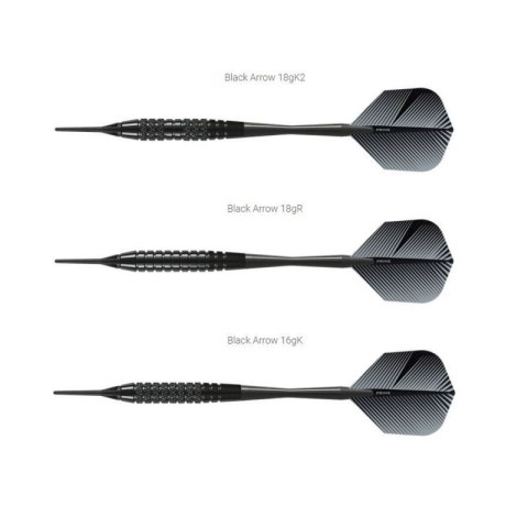Rzutki Harrows Black Arrow Softip HS-TNK-000013120 18 gK Rzutki Harrows Black Arrow Softip HS-TNK-000013120 18 gK