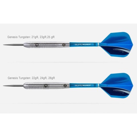 Rzutki Harrows Genesis Tungsten Steeltip HS-TNK-000013288 23 gR Rzutki Harrows Genesis Tungsten Steeltip HS-TNK-000013288 23 gR