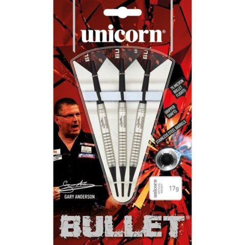 Rzutki soft tip Unicorn Bullet Stainless Steel - Gary Anderson 16g:23520|18g:23521 16 g Rzutki soft tip Unicorn Bullet Stainless Steel - Gary Anderson 16g:23520|18g:23521 16 g