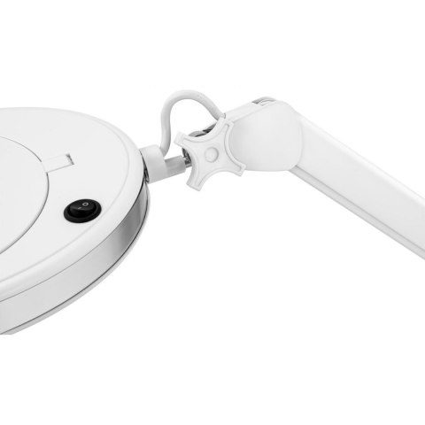 Lampa kosmetyczna z lupą szkłem powiększającym na biurko 5 dpi 60x LED śr. 127 mm Lampa kosmetyczna z lupą szkłem powiększającym na biurko 5 dpi 60x LED śr. 127 mm