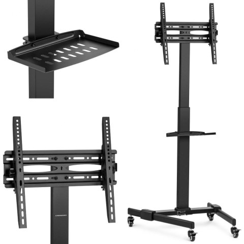 Stojak stand uchwyt na telewizor TV z półką mobilny regulowany maks. 55'' 35 kg wys. 116-151 cm Stojak stand uchwyt na telewizor TV z półką mobilny regulowany maks. 55'' 35 kg wys. 116-151 cm