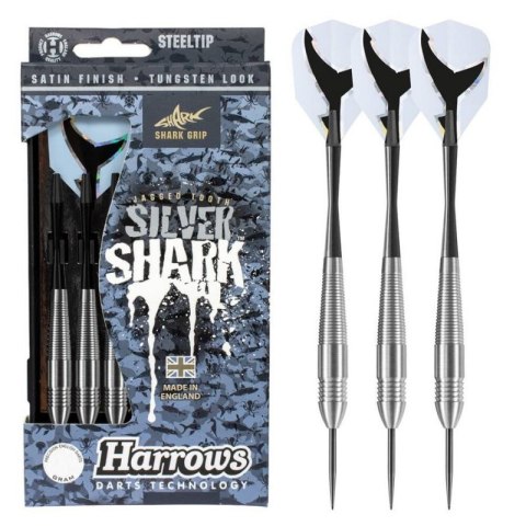 Rzutki Harrows Silver Shark Steeltip HS-TNK-000013224 23 gR Rzutki Harrows Silver Shark Steeltip HS-TNK-000013224 23 gR
