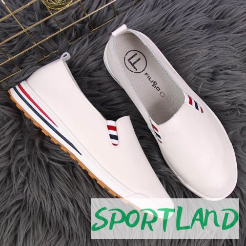 Tenisówki slip on Filippo W PAW313 białe 39 Tenisówki slip on Filippo W PAW313 białe 39