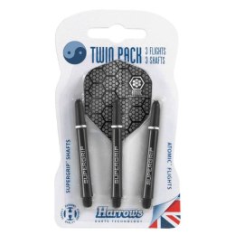Harrows Twin Pack shafty Supergrip + piórka Atomic HS-TNK-000013681 N/A