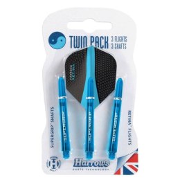 Harrows Twin Pack shafty Supergrip + piórka Retina HS-TNK-000013682 N/A