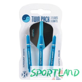 Harrows Twin Pack shafty Supergrip + piórka Retina HS-TNK-000013682 N/A