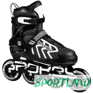 Łyżworolki Spokey Khan Bk/Wh Jr 927032-927033 31-34