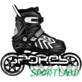 Łyżworolki Spokey Khan Bk/Wh Jr 927032-927033 31-34