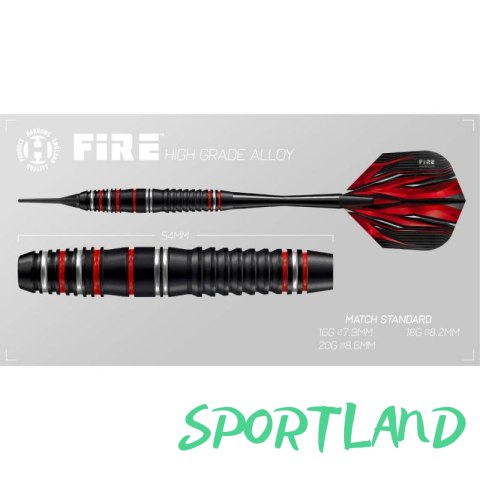 Rzutki Harrows Fire High Grade Alloy Softip HS-TNK-000016036 20 g Rzutki Harrows Fire High Grade Alloy Softip HS-TNK-000016036 20 g