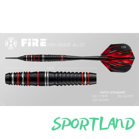Rzutki Harrows Fire High Grade Alloy Softip HS-TNK-000016036 20 g Rzutki Harrows Fire High Grade Alloy Softip HS-TNK-000016036 20 g