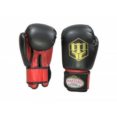 Rękawice bokserskie MASTERS - RPU-2A 01152-0302 czarno - czerwone+8 oz Rękawice bokserskie MASTERS - RPU-2A 01152-0302 czarno - czerwone+8 oz