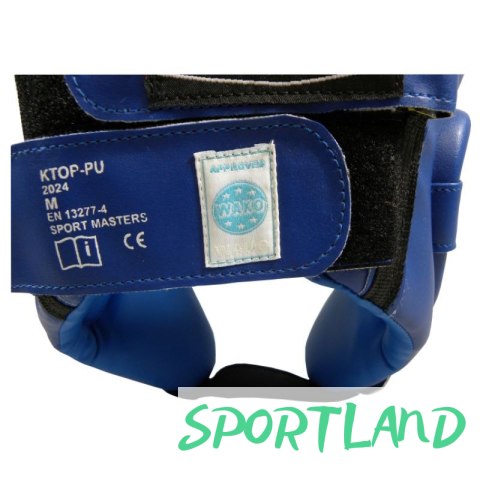 Kask bokserski Masters Ktop-Pu Wako Approved M 02251-02M niebieski+XL Kask bokserski Masters Ktop-Pu Wako Approved M 02251-02M niebieski+XL