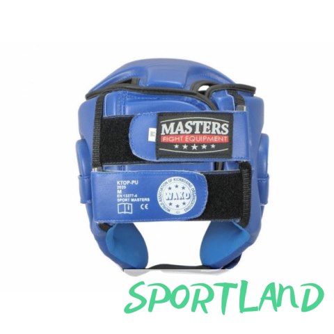 Kask bokserski Masters Ktop-Pu Wako Approved M 02251-02M niebieski+S Kask bokserski Masters Ktop-Pu Wako Approved M 02251-02M niebieski+S