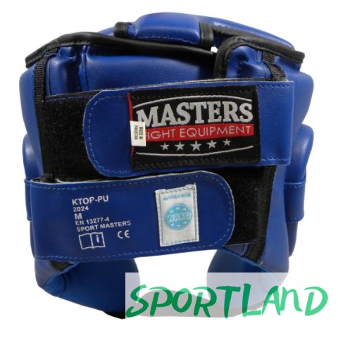 Kask bokserski Masters Ktop-Pu Wako Approved M 02251-02M niebieski+S Kask bokserski Masters Ktop-Pu Wako Approved M 02251-02M niebieski+S
