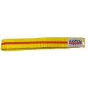 Pas do kimona MASTERS żółty z pomarańczową lamówką 06224-280040704 300 cm