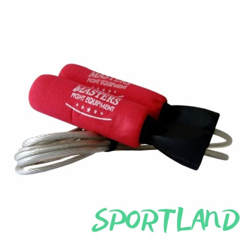 Skakanka bokserska z obciążnikami 2 x 160g SBS-W 14256-W02 czerwony Skakanka bokserska z obciążnikami 2 x 160g SBS-W 14256-W02 czerwony