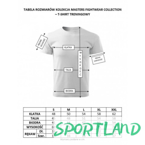 Koszulka treningowa Masters Fightwear Collection "Warrior" M 06119-M XXL Koszulka treningowa Masters Fightwear Collection "Warrior" M 06119-M XXL