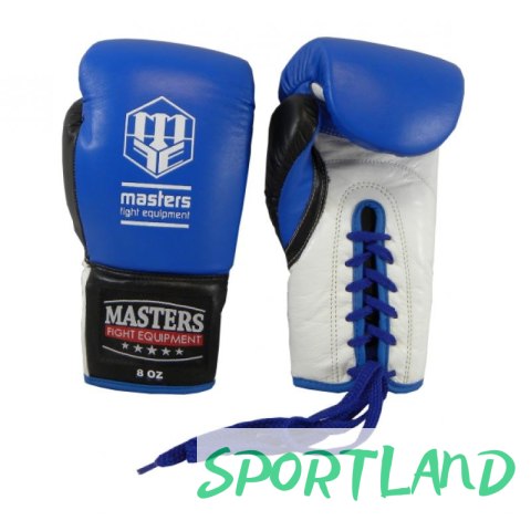Rękawice bokserskie Masters RBT-600 01600-0802 niebiesko-biało-czarny+10 oz Rękawice bokserskie Masters RBT-600 01600-0802 niebiesko-biało-czarny+10 oz