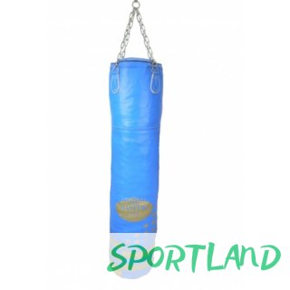Worek bokserski skórzany 150/35 cm pusty WWS-STAR niebieski