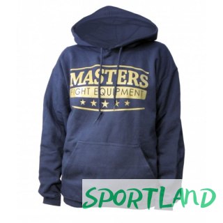 Bluza Masters z kapturem M BS-MFE 06855-M1208 granatowa ze złotym nadrukiem+XL