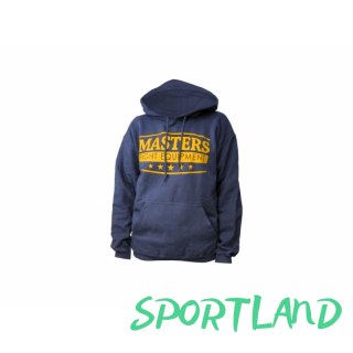 Bluza Masters z kapturem M BS-MFE 06855-M1208 granatowa ze złotym nadrukiem+XL