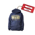 Bluza Masters z kapturem M BS-MFE 06855-M1208 granatowa ze złotym nadrukiem+XL