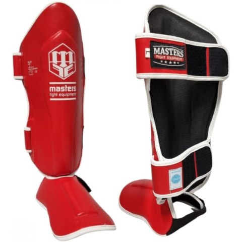 Nagolenniki Masters NS-30 (WAKO APPROVED) 1115111-M02 czerwony+M Nagolenniki Masters NS-30 (WAKO APPROVED) 1115111-M02 czerwony+M