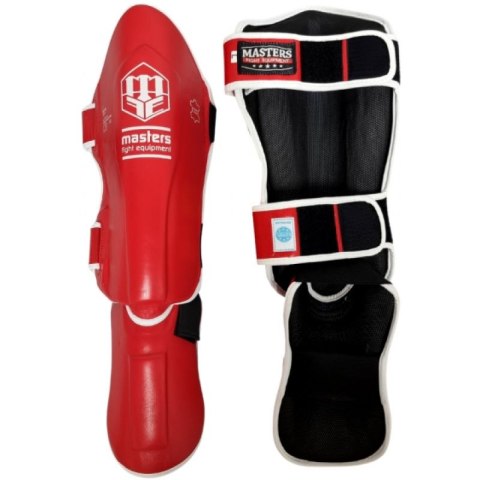 Nagolenniki Masters NS-30 (WAKO APPROVED) 1115111-M02 czerwony+M Nagolenniki Masters NS-30 (WAKO APPROVED) 1115111-M02 czerwony+M