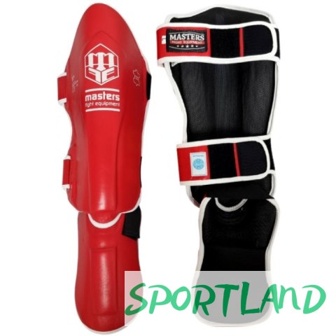 Nagolenniki Masters NS-30 (WAKO APPROVED) 1115111-M02 czerwony+S Nagolenniki Masters NS-30 (WAKO APPROVED) 1115111-M02 czerwony+S