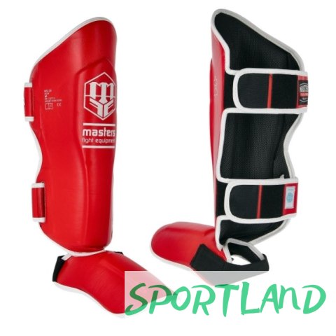Nagolenniki Masters NS-30 (WAKO APPROVED) 1115111-M02 czerwony+S Nagolenniki Masters NS-30 (WAKO APPROVED) 1115111-M02 czerwony+S