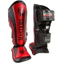 Nagolenniki Masters NS-PU-FT (WAKO APPROVED) 119111-02M czerwony+S Nagolenniki Masters NS-PU-FT (WAKO APPROVED) 119111-02M czerwony+S