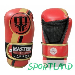Rękawice otwarte ROSM-MASTERS (WAKO APPROVED) 01559-02M czerwony+S