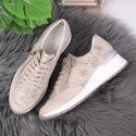 Sneakersy na koturnie Rieker W N4327-80 beżowe 37