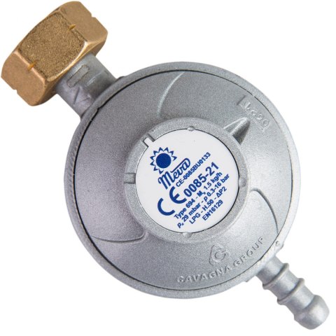 Reduktor ciśnienia gazu do butli gazowej LPG 29mbar 1,5kg/h 21,8L Reduktor ciśnienia gazu do butli gazowej LPG 29mbar 1,5kg/h 21,8L