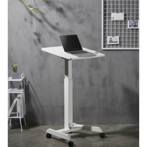 Stolik stojak pod laptopa odchylany regulowany na kółkach 60 x 52 cm 760 - 1130 mm Stolik stojak pod laptopa odchylany regulowany na kółkach 60 x 52 cm 760 - 1130 mm
