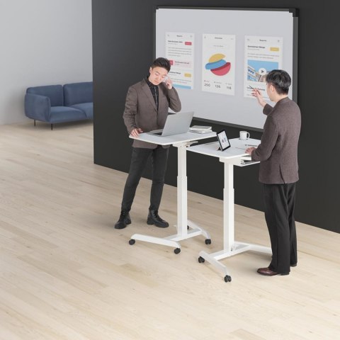 Stolik stojak pod laptopa odchylany regulowany z półką 80 x 56 cm 760 - 1130 mm Stolik stojak pod laptopa odchylany regulowany z półką 80 x 56 cm 760 - 1130 mm