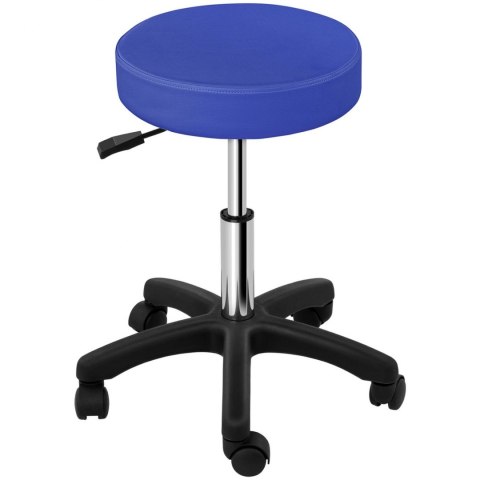 Taboret stołek hoker kosmetyczny obrotowy na kółkach Physa AVERSA niebieski Taboret stołek hoker kosmetyczny obrotowy na kółkach Physa AVERSA niebieski