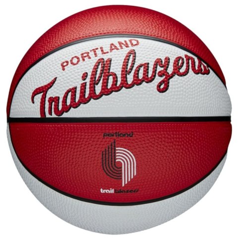 Piłka Wilson Team Retro Portland Trail Blazers Mini Ball WTB3200XBPOR 3 Piłka Wilson Team Retro Portland Trail Blazers Mini Ball WTB3200XBPOR 3