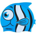 Czepek pływacki silikonowy Crowell Nemo-Jr-nieb N/A