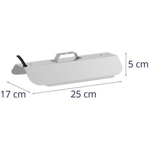Lampa do wzrostu uprawy roślin pełne spektrum 25 x 17 cm 136 LED 100 W srebrna Lampa do wzrostu uprawy roślin pełne spektrum 25 x 17 cm 136 LED 100 W srebrna