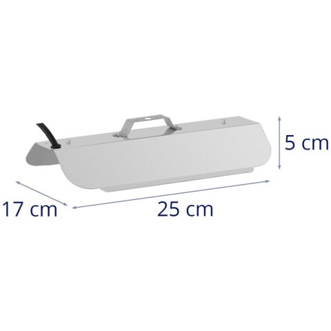 Lampa do wzrostu uprawy roślin pełne spektrum 25 x 17 cm 136 LED 100 W srebrna Lampa do wzrostu uprawy roślin pełne spektrum 25 x 17 cm 136 LED 100 W srebrna