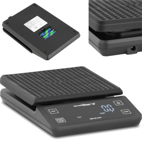 Waga do kawy dla baristów LCD 15 x 15 cm 3000g / 0,1g Waga do kawy dla baristów LCD 15 x 15 cm 3000g / 0,1g
