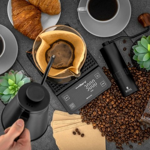 Waga do kawy dla baristów LCD 15 x 15 cm 3000g / 0,1g Waga do kawy dla baristów LCD 15 x 15 cm 3000g / 0,1g