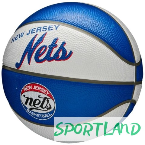 Piłka Wilson NBA Team Retro Brooklyn Nets Mini Ball WTB3200XBBRO 3 Piłka Wilson NBA Team Retro Brooklyn Nets Mini Ball WTB3200XBBRO 3