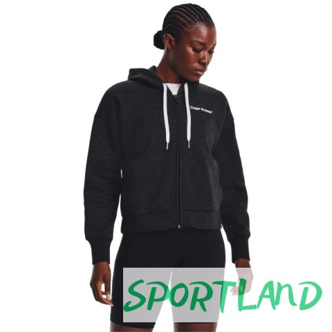Bluza Under Armour Essential Fleece Script FZ Hoodie W 1374106-001 S Bluza Under Armour Essential Fleece Script FZ Hoodie W 1374106-001 S