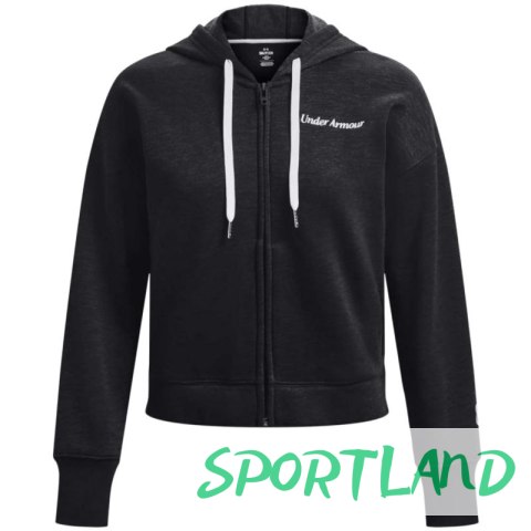 Bluza Under Armour Essential Fleece Script FZ Hoodie W 1374106-001 S Bluza Under Armour Essential Fleece Script FZ Hoodie W 1374106-001 S