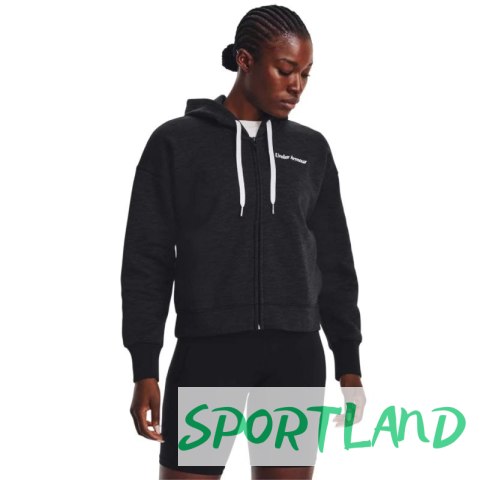 Bluza Under Armour Essential Fleece Script FZ Hoodie W 1374106-001 S Bluza Under Armour Essential Fleece Script FZ Hoodie W 1374106-001 S