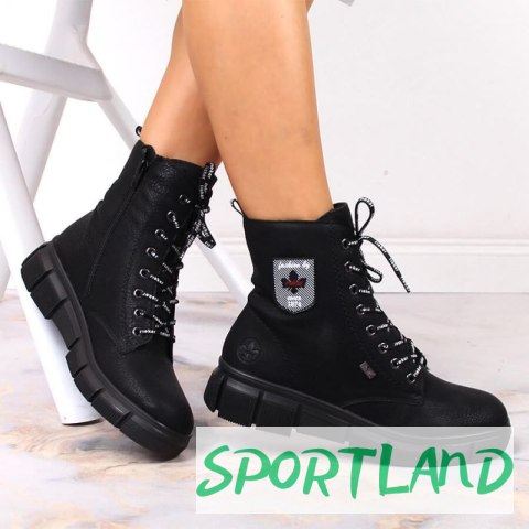 Wodoodporne komfortowe botki Rieker W RKR557 38 Wodoodporne komfortowe botki Rieker W RKR557 38