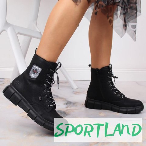 Wodoodporne komfortowe botki Rieker W RKR557 38 Wodoodporne komfortowe botki Rieker W RKR557 38